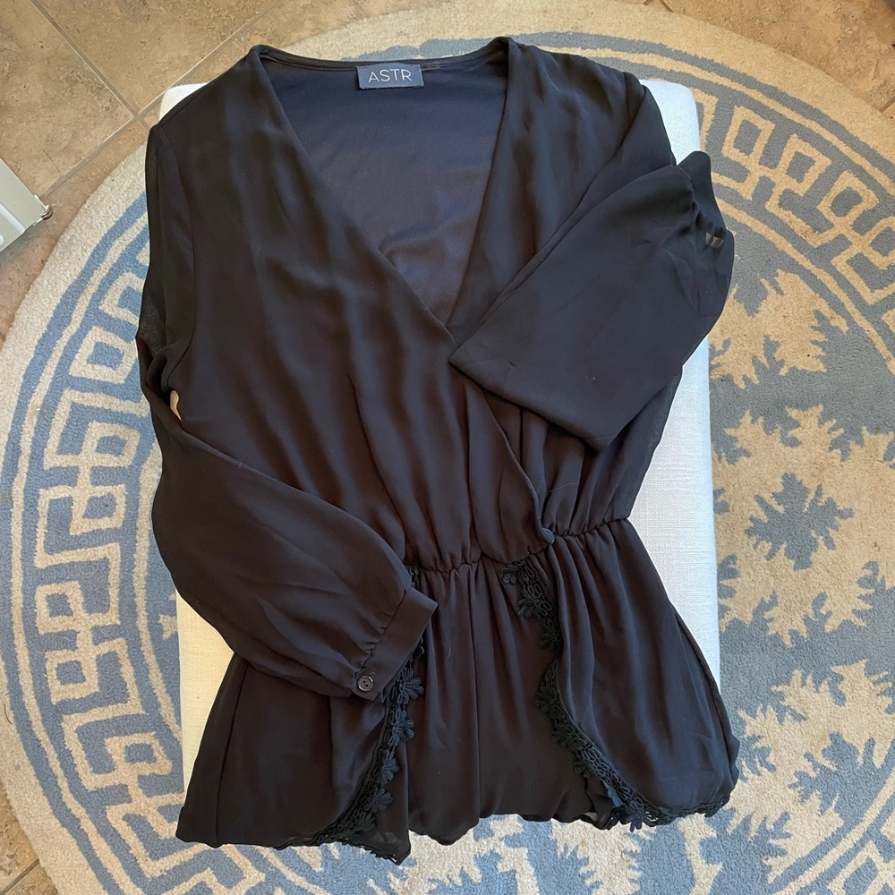 Astr black romper